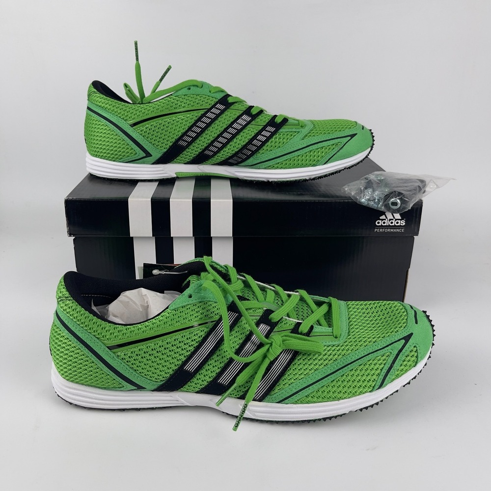 Adidas Adizero Cadence Track Field Spike Shoes Men's US 11.5 Green Mesh G43308